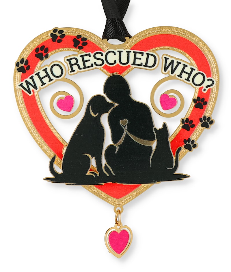 Who Rescued Who?  Ornament