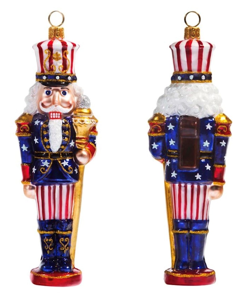 Stars and Stripes Nutcracker Ornament