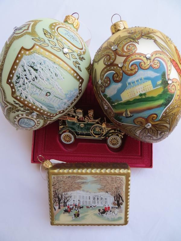 Road to the White House Brass and Glass Set of Four.w/ PC