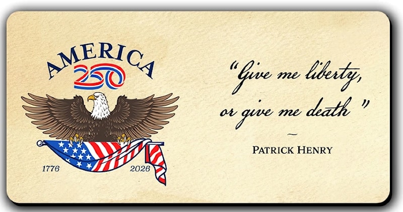 "Give Me Liberty, Or Give Me Death" America250™ Magnet Long