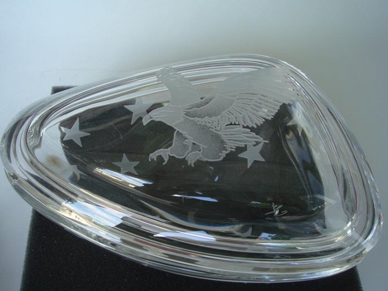 Eagle with Stars Crystal Box