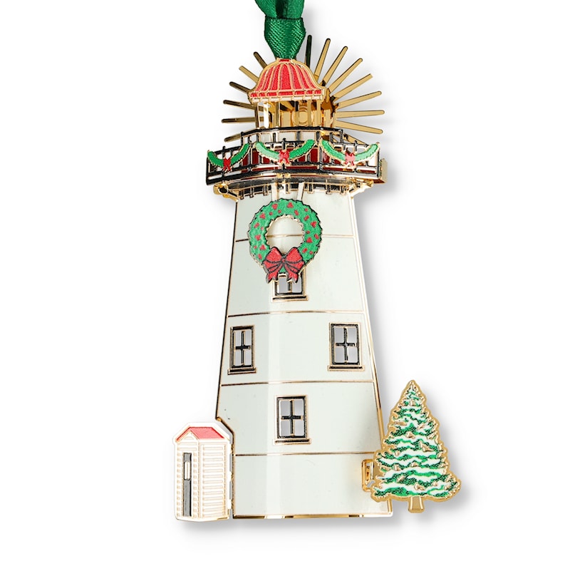 Holiday Lighthouse Ornament
