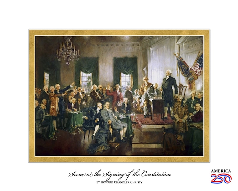 Scene at the Signing of the Constitution Print