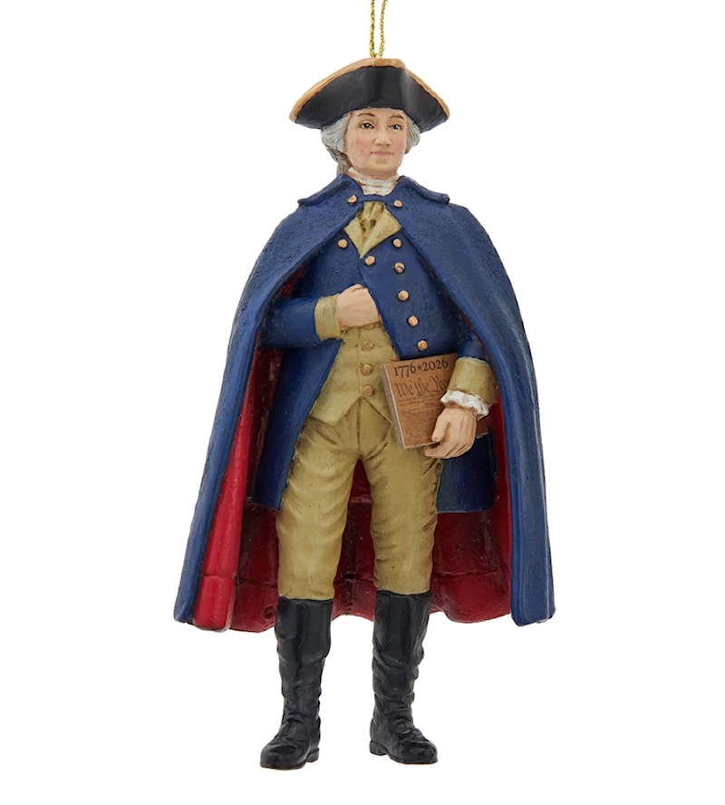 America 250th George Washington Ornament