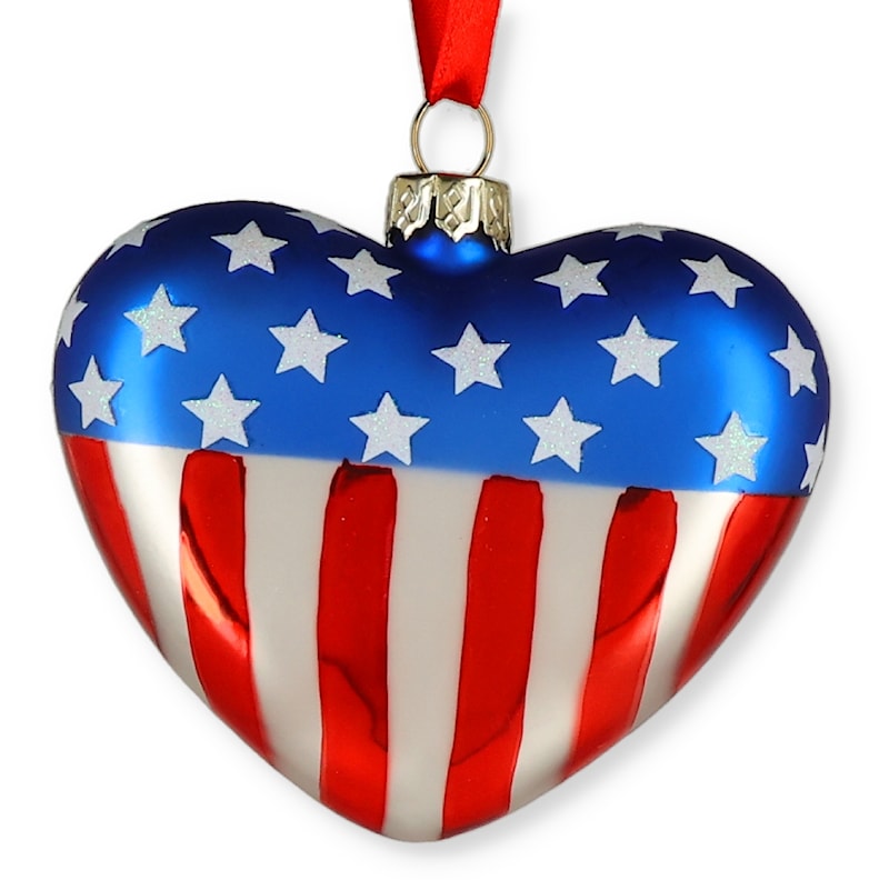 Patriotic Heart Ornament