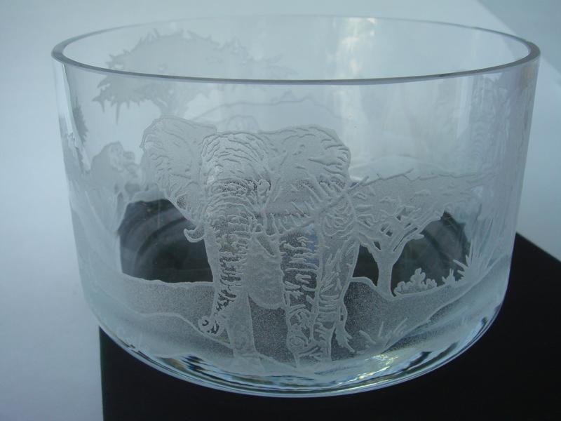 Deco Elephant Wrap Around Bowl
