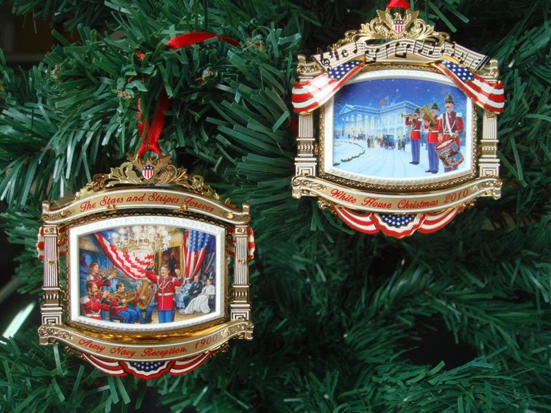 TWO 2010 McKinley White House Ornaments
