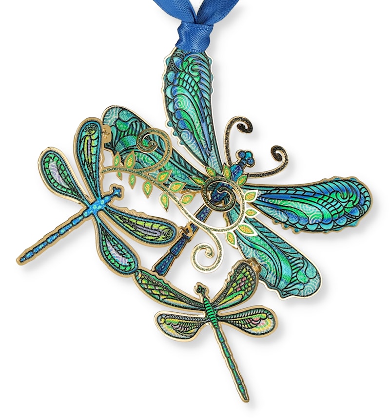 Dragonfly Collage Ornament