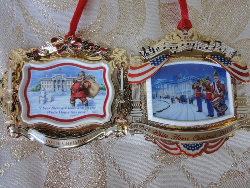2011 and 2010 White House Ornaments
