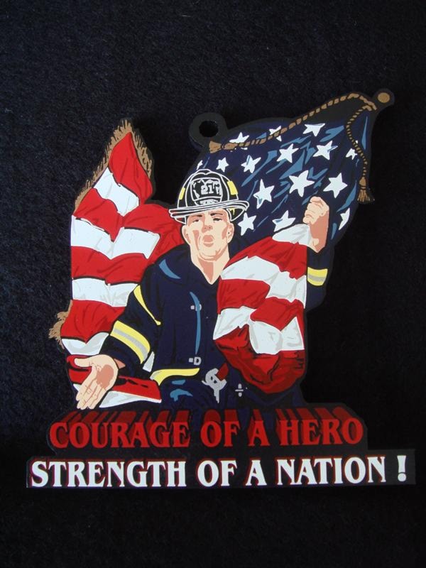 Courage of a Hero, Fire fighter  9/11 Ornament